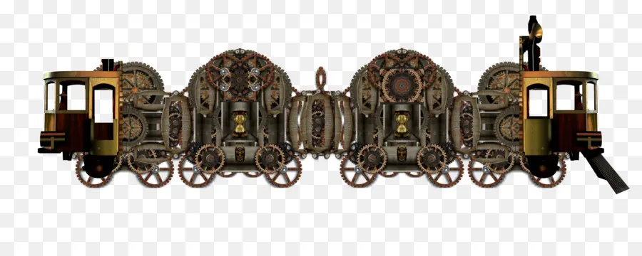 รถไฟ Steampunk，สตีมค์ PNG