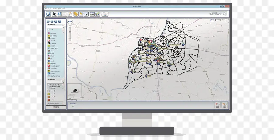 แผนที่บนหน้าจอคอมพิวเตอร์，คอมพิวเตอร์ PNG