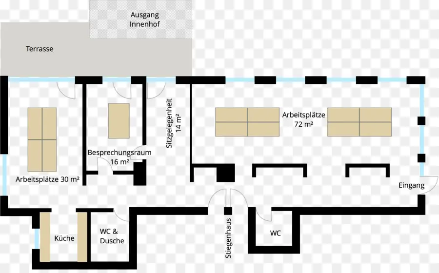 แผนผังชั้นสำนักงาน，เค้าโครง PNG