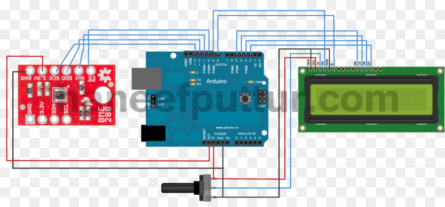 วงจร Arduino，ไมโครคอนโทรลเลอร์ PNG