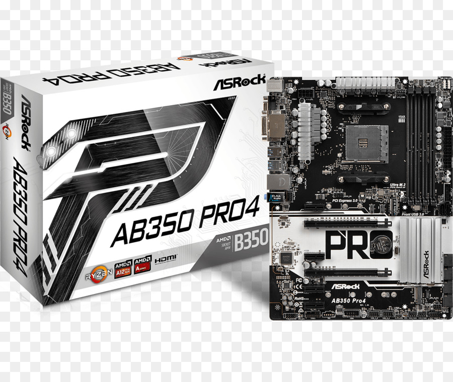 เมน บอร์ด，Asrock Ab350 Pro4 PNG