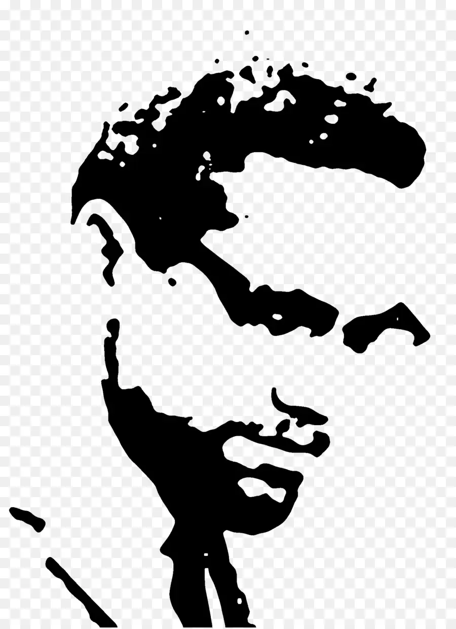 Malcolm X Stencil，ภาพเหมือน PNG