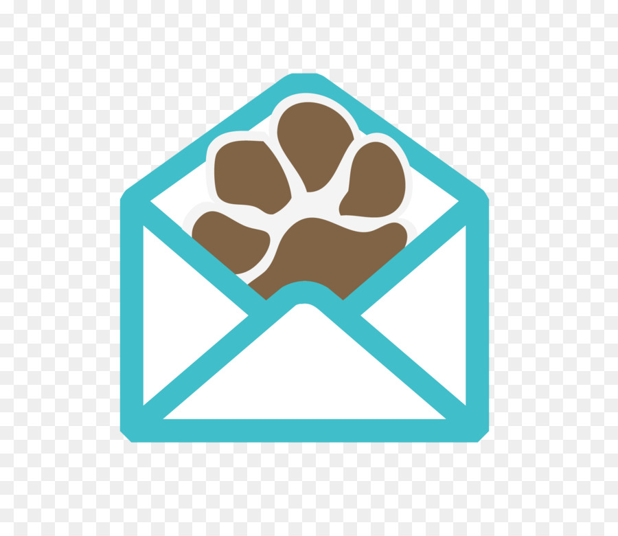 Paw Print Survelope，ส่งจดหมาย PNG