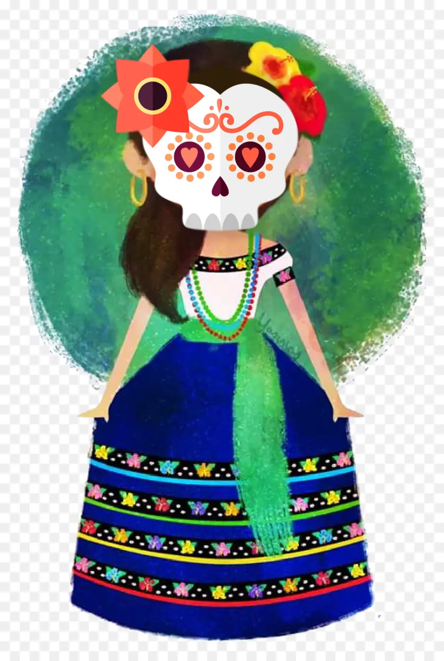 Day Of The Dead Girl，ชุด PNG