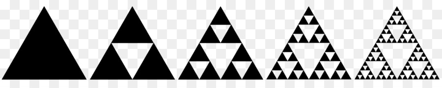 สามเหลี่ยม Sierpinski，เศษส่วน PNG