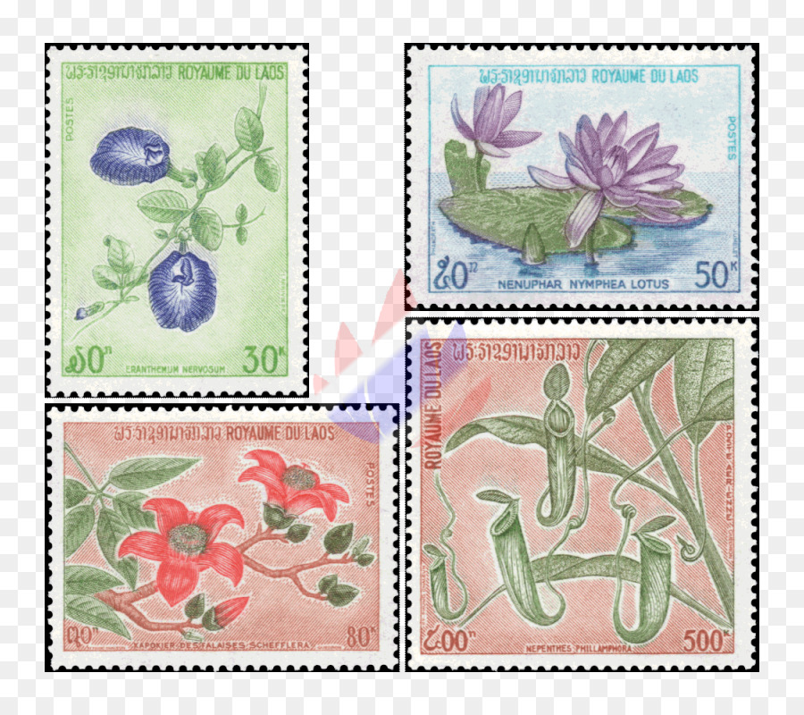 Postage ประทับต，ลาว PNG