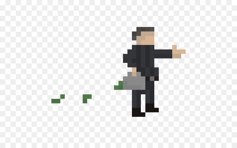 Pixel Art Man，กระเป๋าเอกสาร PNG