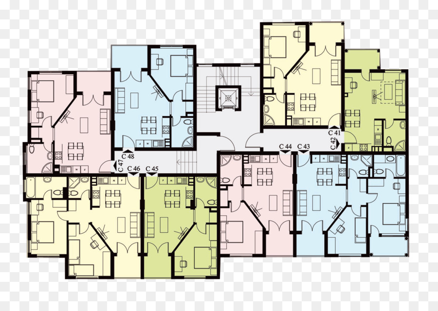 แผนชั้น，อพาร์ตเมนต์ PNG