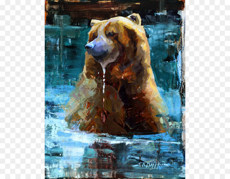 หมีกริซลี่แบร์，ภาพวาด PNG