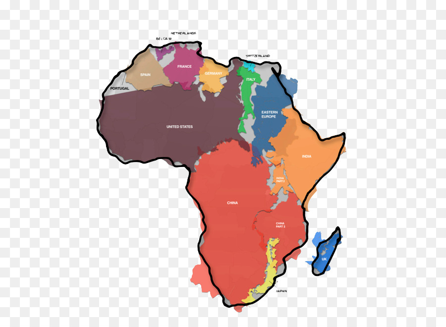 แอฟริกา，แผนที่ PNG