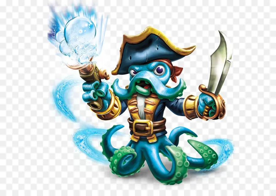 Octopus Pirate，การ์ตูน PNG