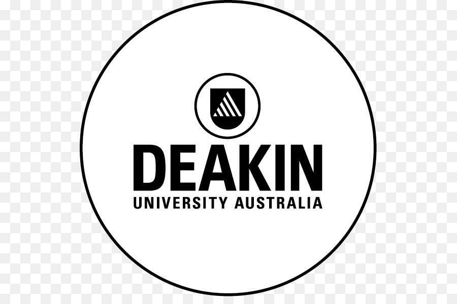 โลโก้ของมหาวิทยาลัย Deakin，สีดำ PNG