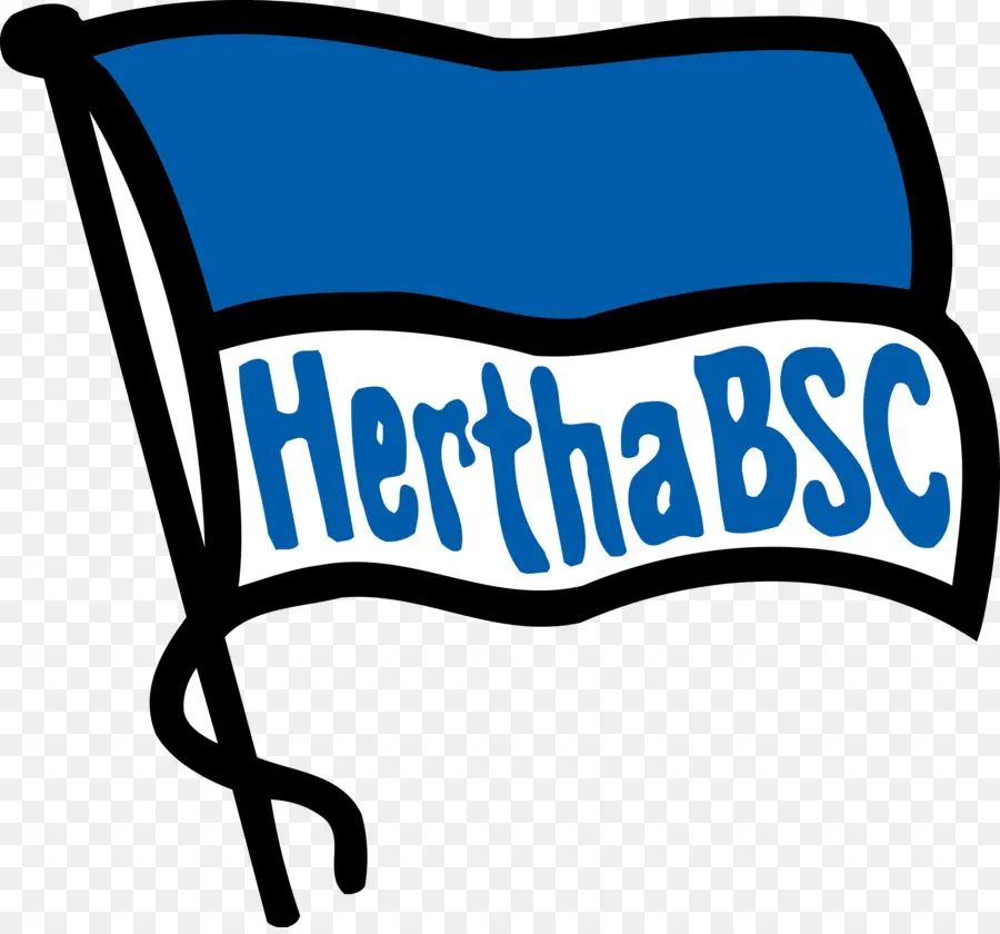 ธง Hertha Bsc，สีฟ้า PNG