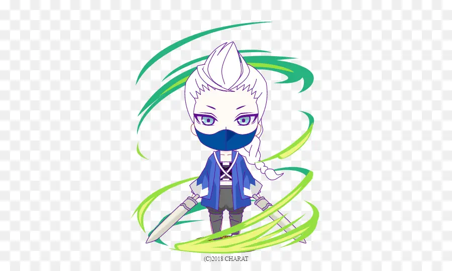 Chibi Ninja，ดาบ PNG