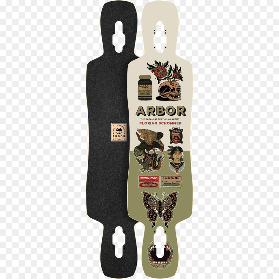 Longboard，Arbor แกนไม้วอลนั Longboard สมบูรณ์ PNG