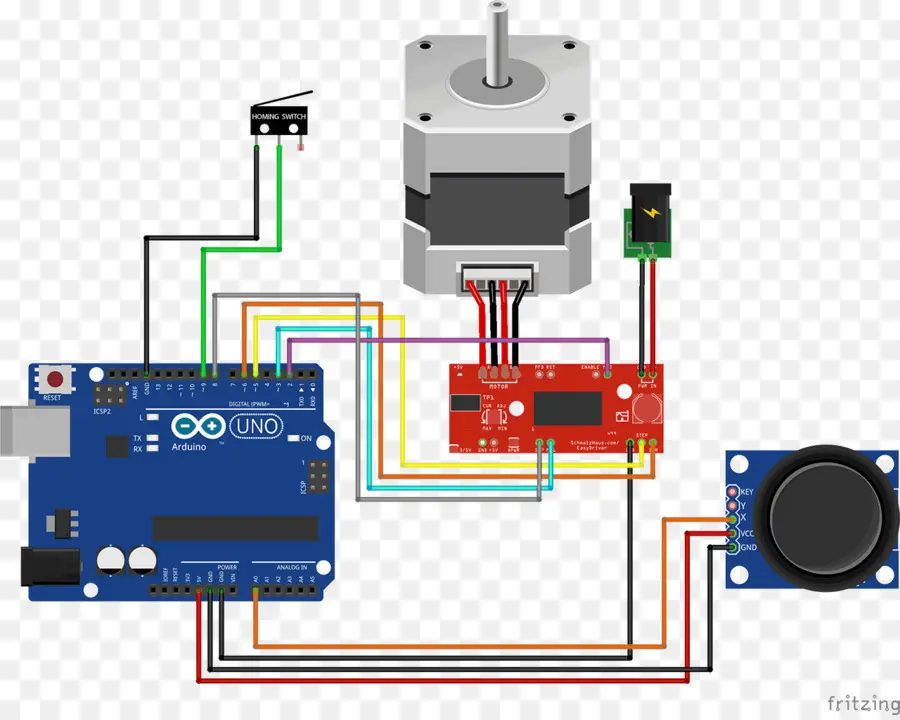 การตั้งค่า Arduino，การเดินสาย PNG