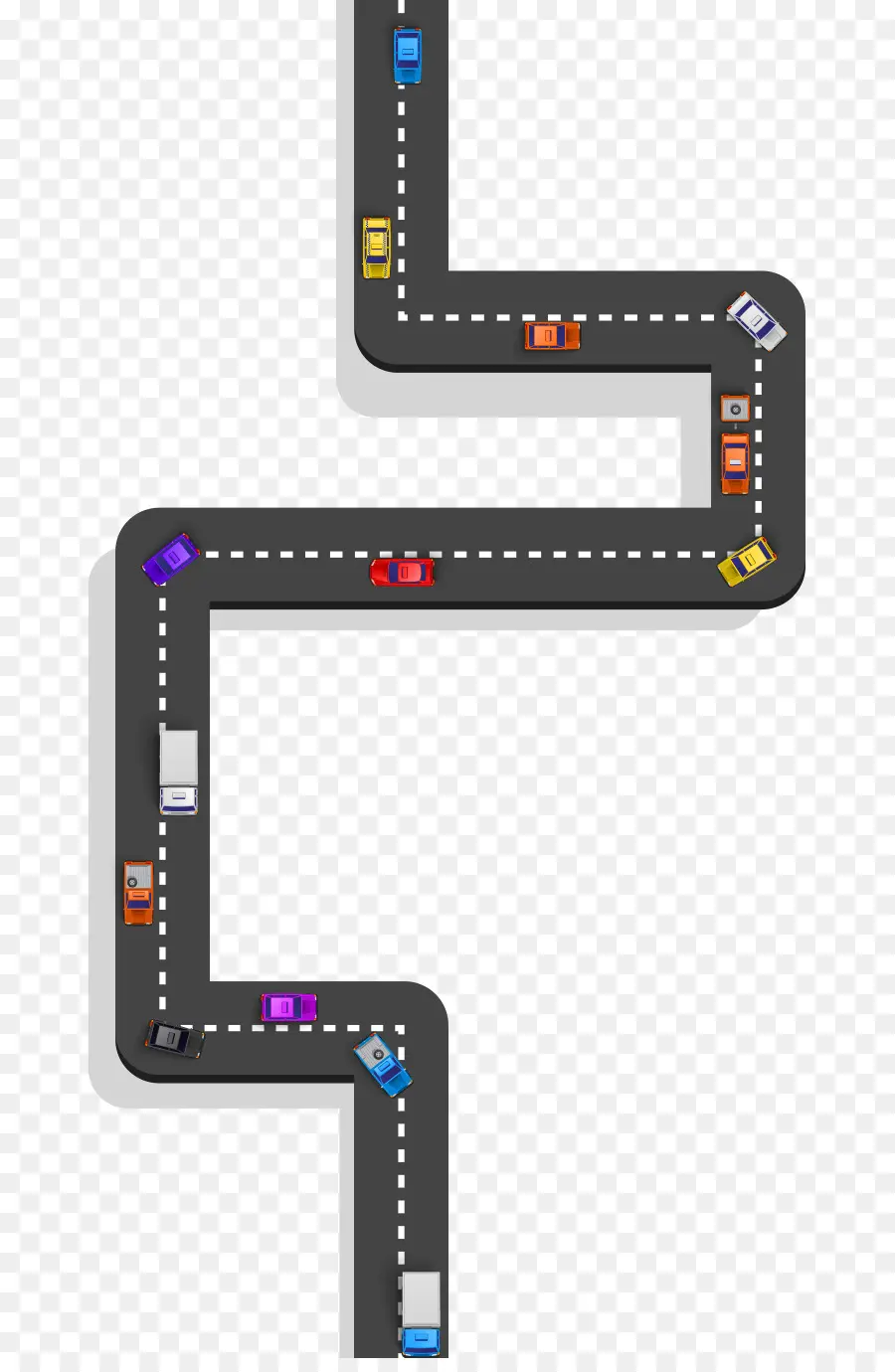 ถนนที่มีรถยนต์，ยานพาหนะ PNG