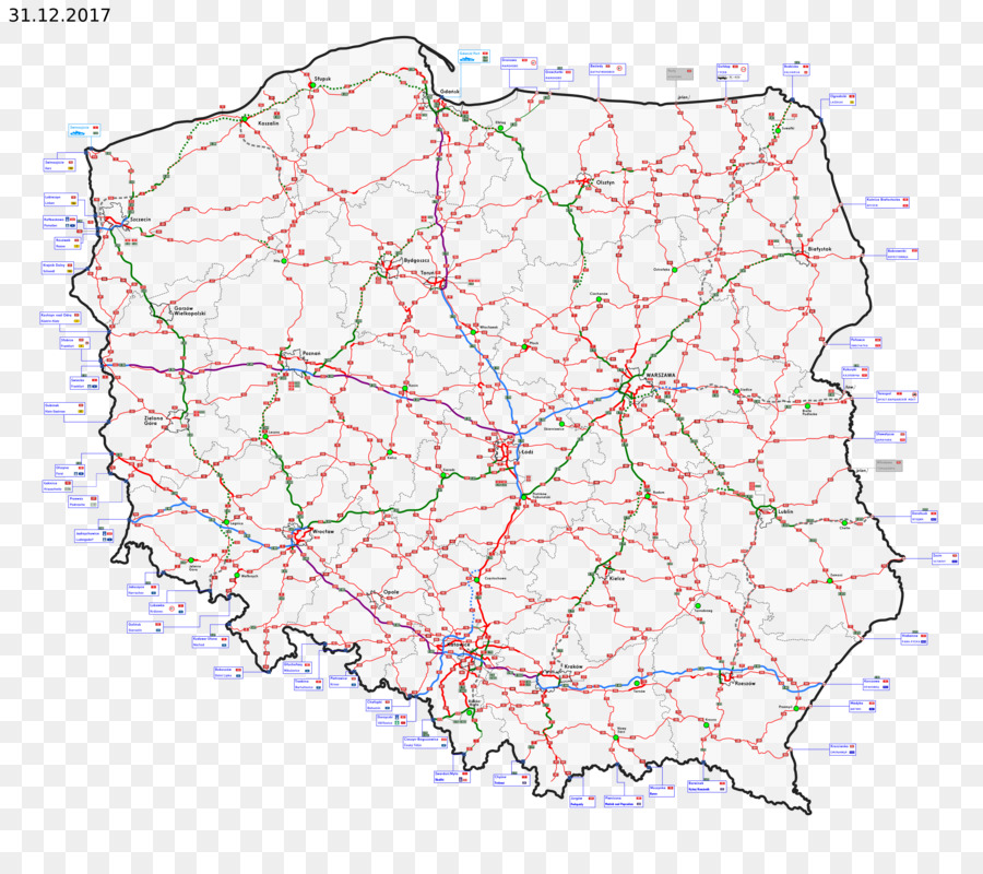 แผนที่，โปแลนด์ PNG
