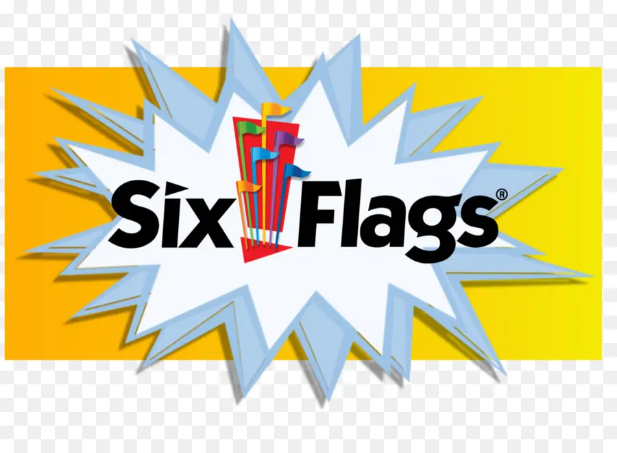 โลโก้ Six Flags，สวนสนุก PNG