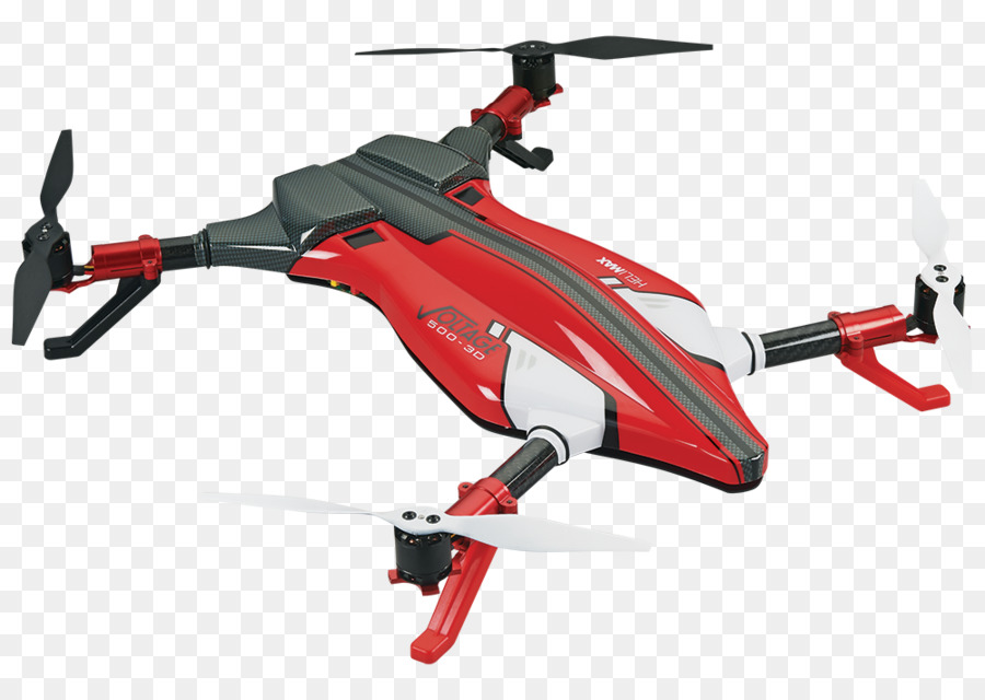 โดรนใบพัดสีแดง，Quadcopter PNG