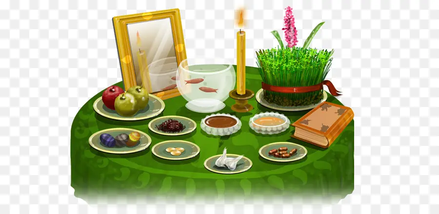 ตาราง Haft Seen，Nowruz PNG