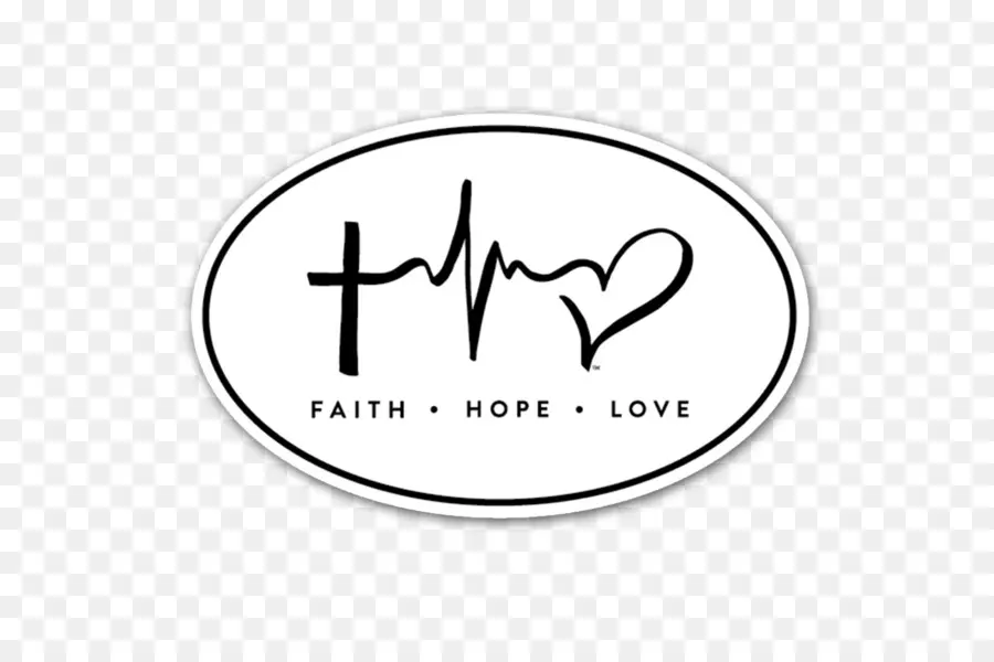 สติกเกอร์ Faith Hope Love，เครื่องหมาย PNG