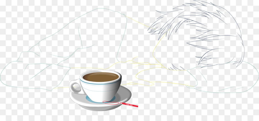 ถ้วยกาแฟ，ลายเส้น PNG