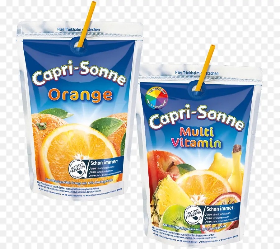 Capri Sonne Orange และวิตามิน，น้ำผลไม้ PNG