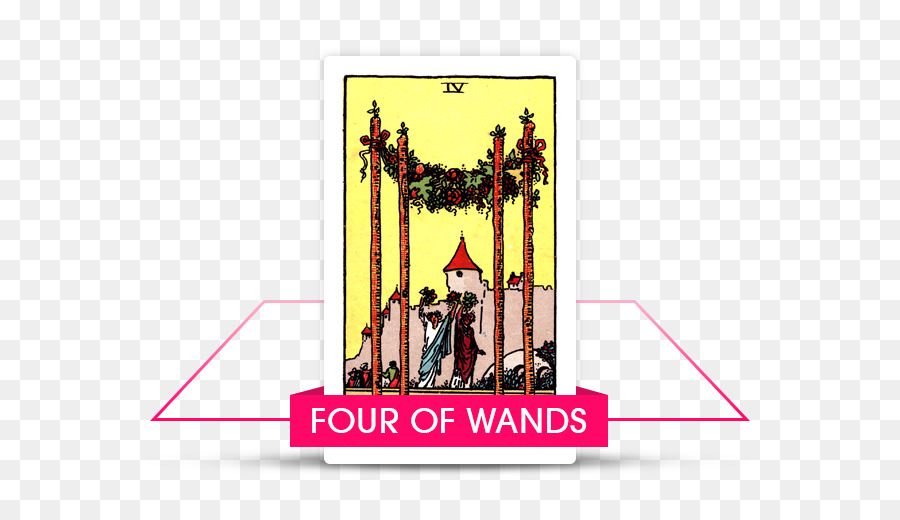 ที่ Tarot เป็นกุญแจที่จะเข้าใจ，สี่ของ Wands PNG