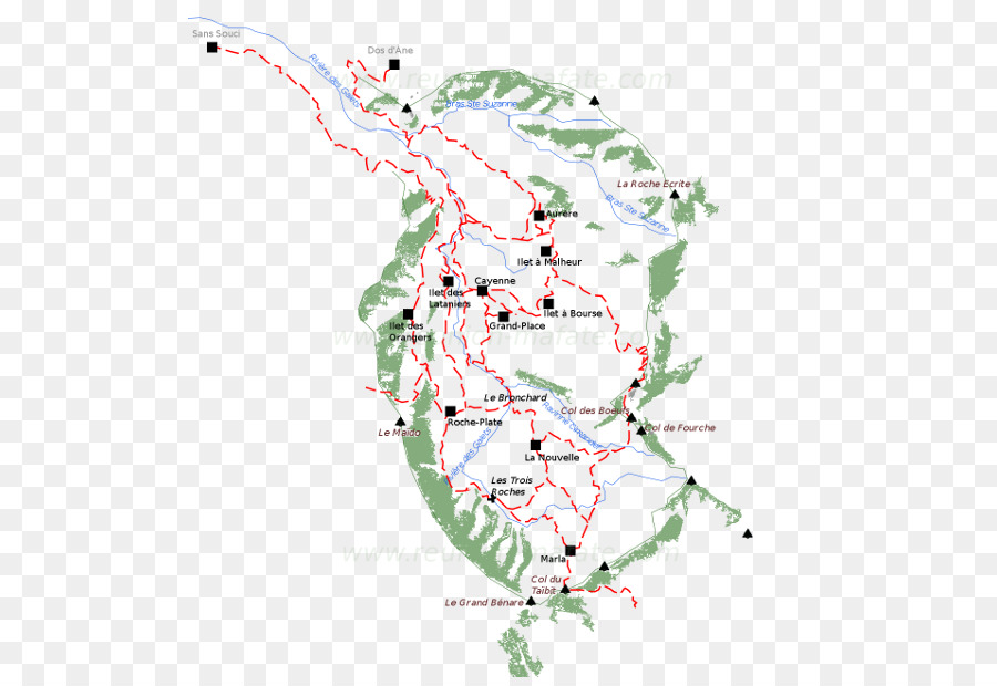 Mafate，แผนที่ PNG