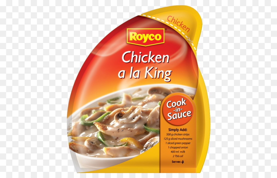 ไก่ à ลากษัตริย์，อาหารมังสวิรัติ PNG