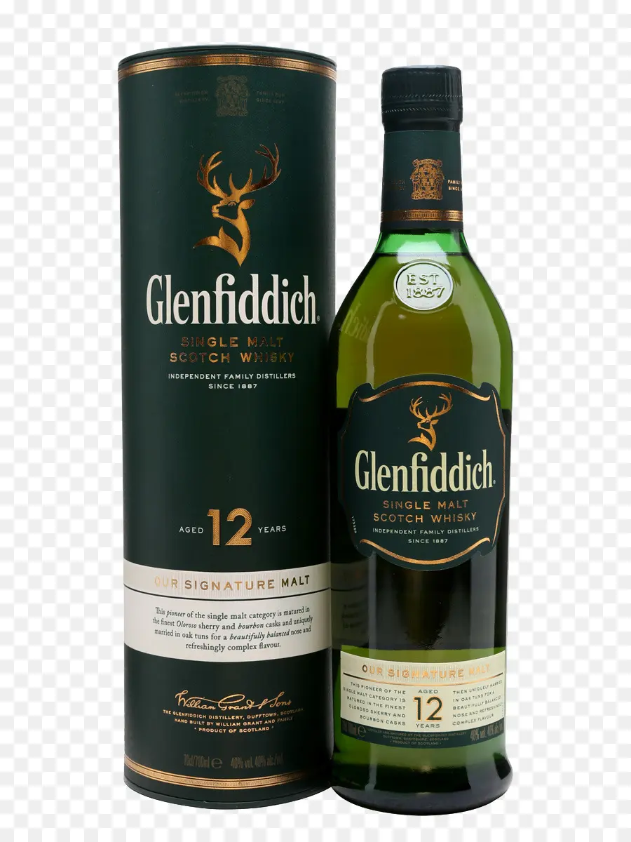 ขวด Glenfiddich，วิสกี้ PNG