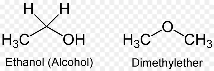 โครงสร้างเคมี，เอทานอล PNG