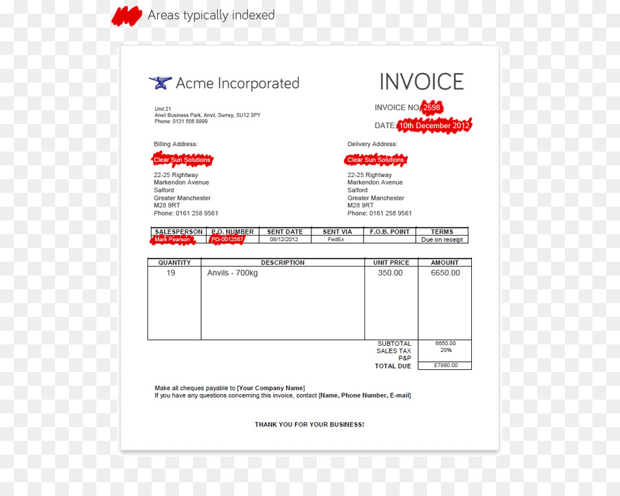 ใบ แจ้ง หนี้，Invoice การประมวลผล PNG