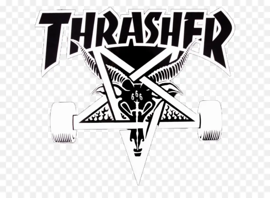 โลโก้ Thrasher，สเก็ตบอร์ด PNG