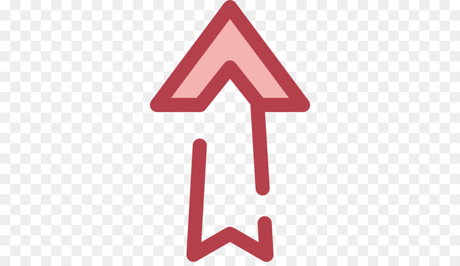 Red Double Outline Up Arrow，ขึ้นไปข้างบน PNG