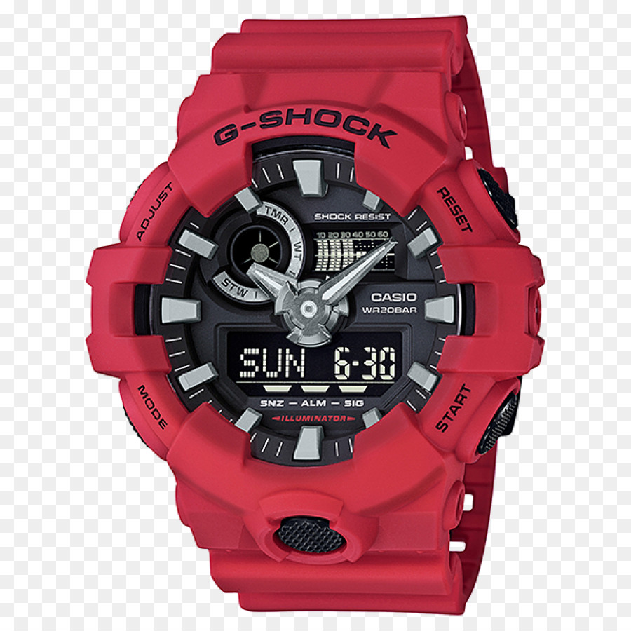 นาฬิกา G Shock สีแดง，นาฬิกา PNG