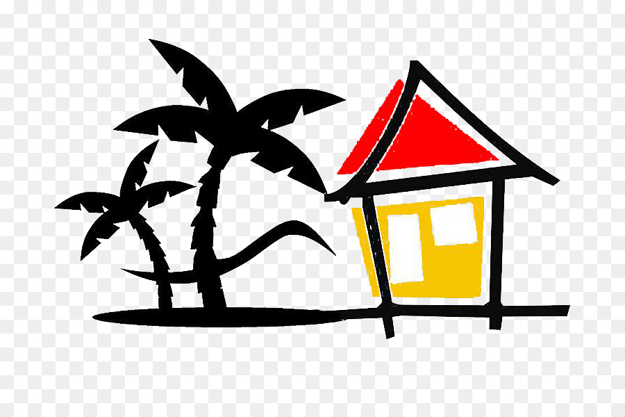 Doodle House，ต้นปาล์ม PNG