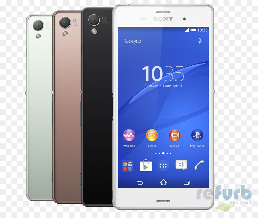 Sony Xperia Z3，Sony Xperia Z3 ทำโฟลเดอร์ให้กะทัดรั PNG