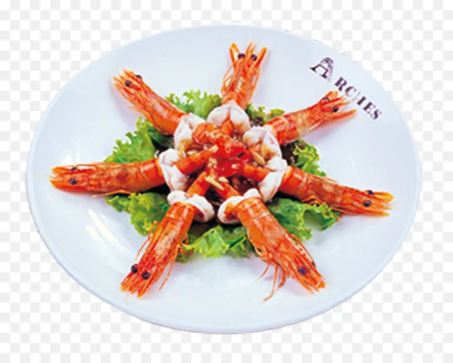 จานกุ้ง，อาหารทะเล PNG