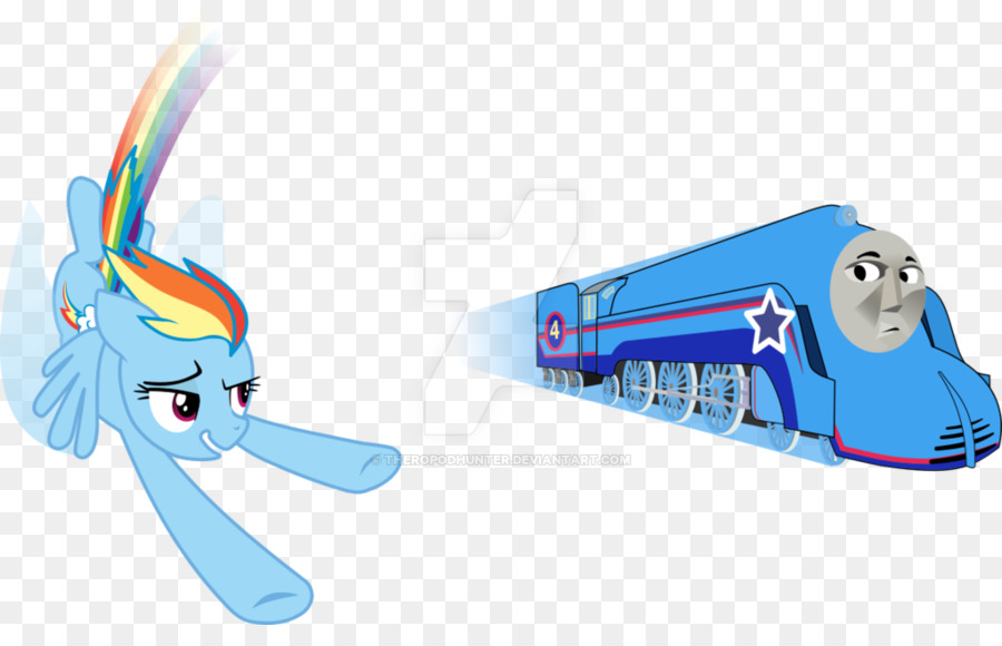 Rainbow Dash และรถไฟ，ม้า PNG