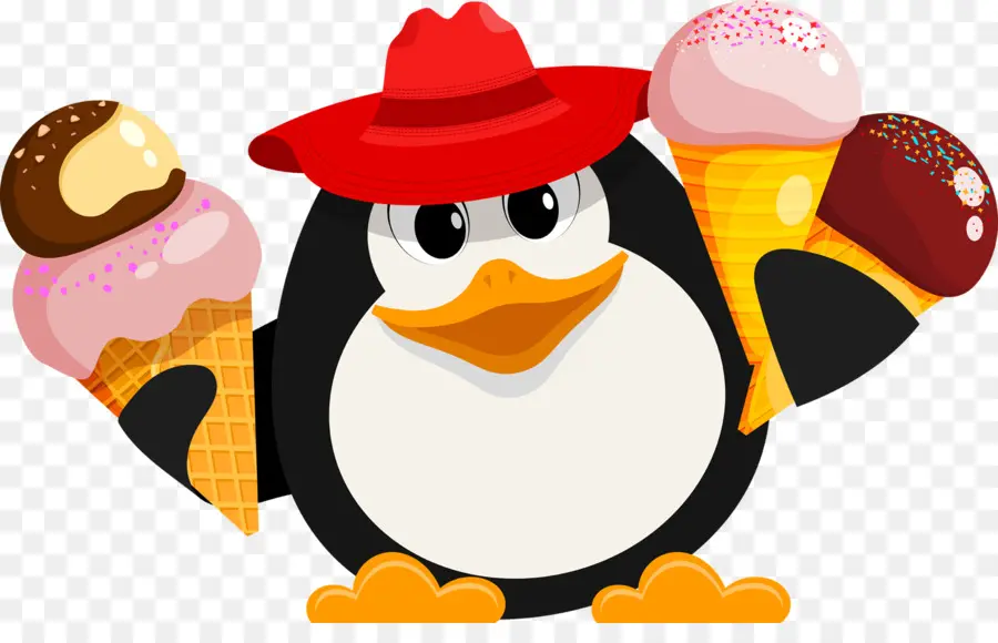 กเพนกวินตบเพนกวิน，ไอศกรีม PNG