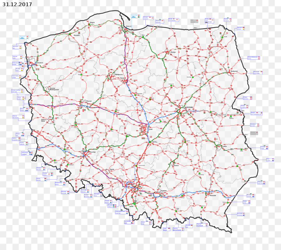 แผนที่，โปแลนด์ PNG