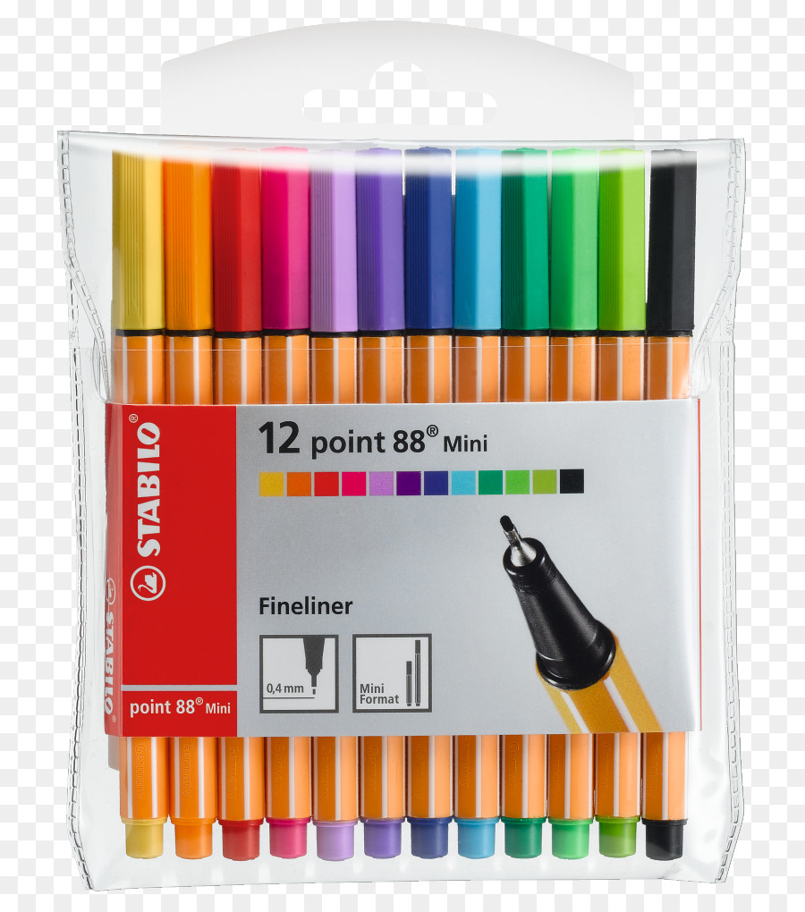 Fineliners สีสันสดใส，ปากกา PNG