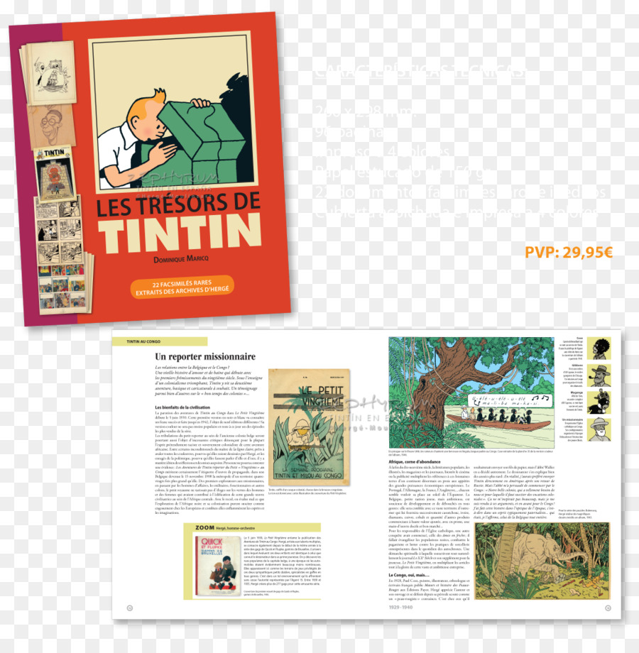 สมบัติของ Tintin 22 Facsimiles ของหายาก Extracts ของสำรองข้อมูลส่วนบุคค Hergé，นติ PNG