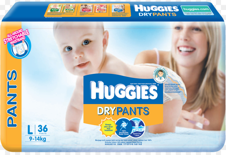 ผ้าอ้อม，Huggies PNG