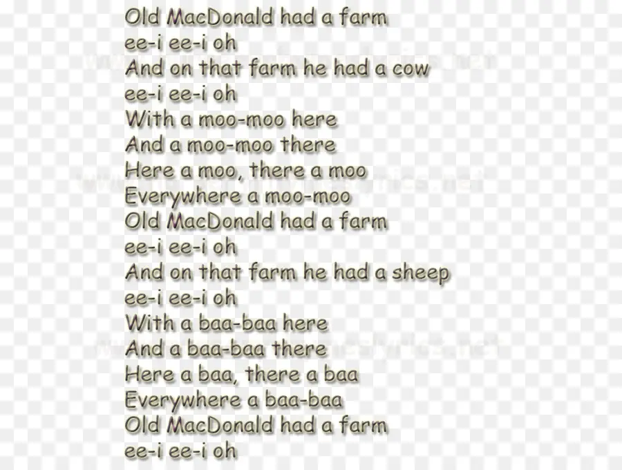 เนื้อเพลง Old Macdonald，ฟาร์ม PNG