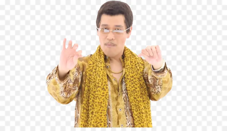 Man In Leopard Print Scarf，ผ้าพันคอ PNG