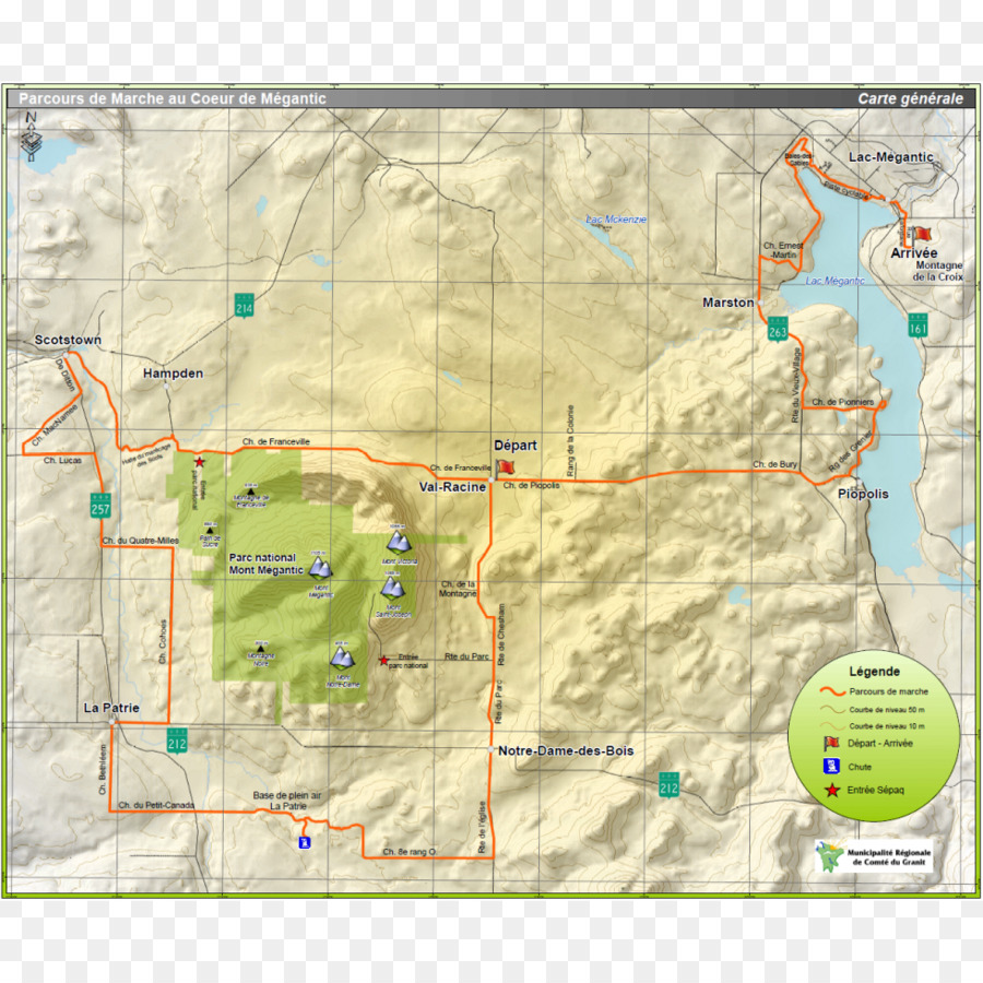 Montmégantic วนสาธารณะแห่งชาติ，Lac Megantic PNG