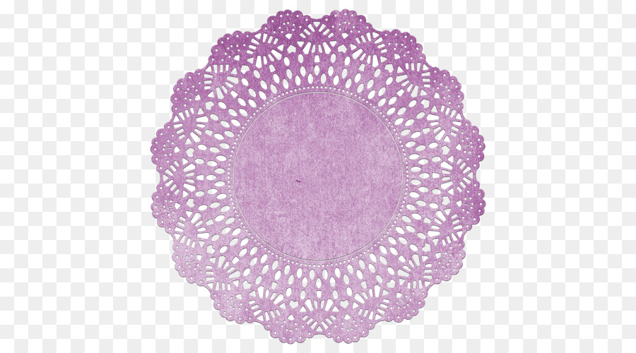 สีม่วง Doily，ลูกไม้ PNG